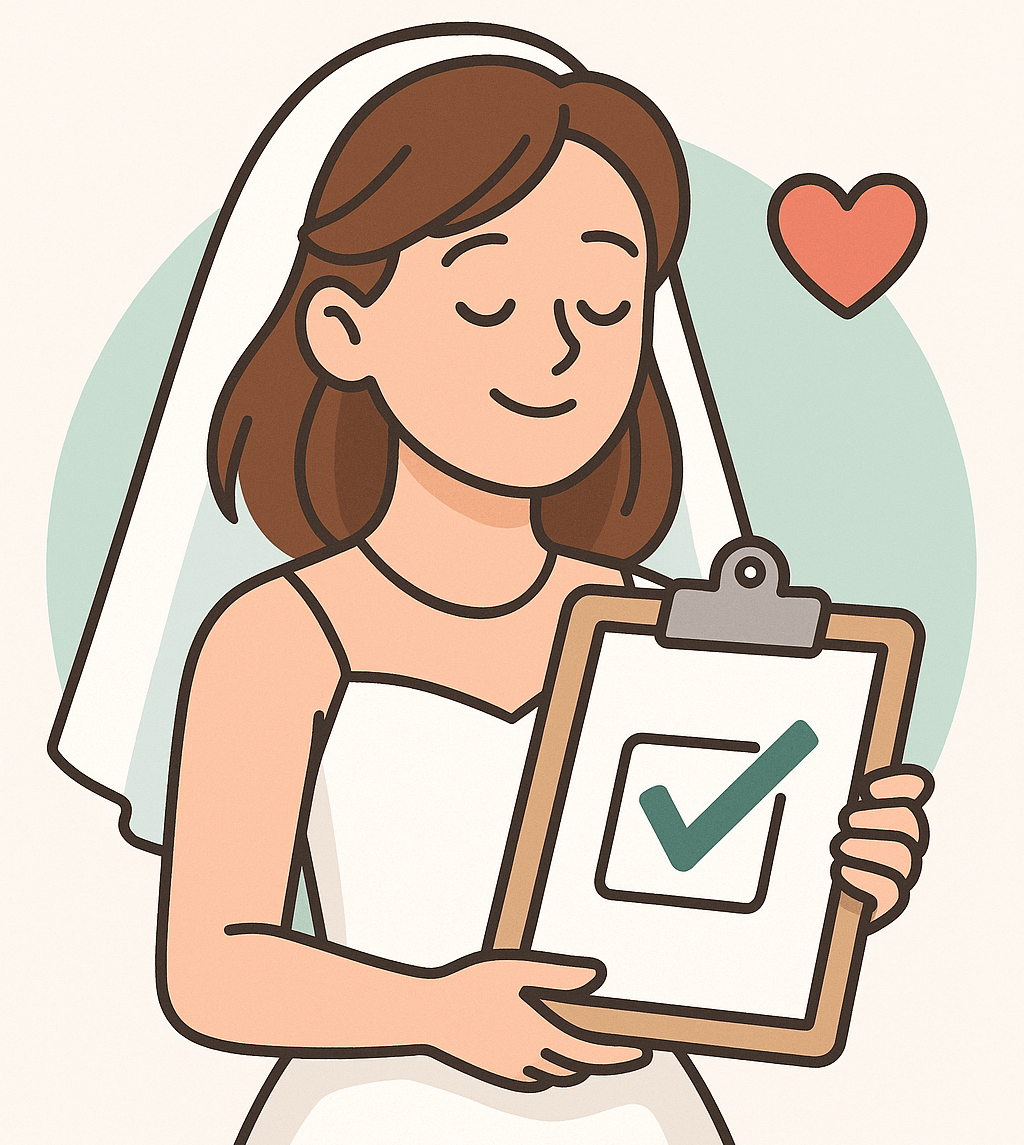 Bride planning wedding